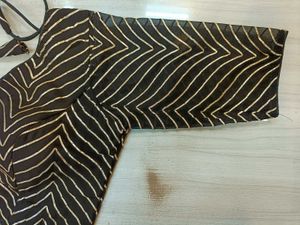 Black Gottapatti Blouse