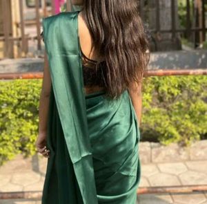 Olive Green Saaree💚