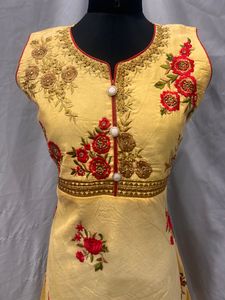 Yellow Ethnic Gowns Sets