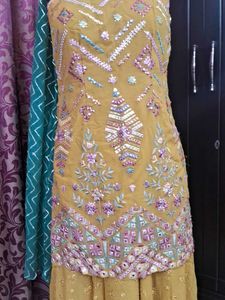 Elegant Embroidered Kurta Set of 3.