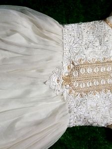 White  Colour Dress Gown 🤩❤️