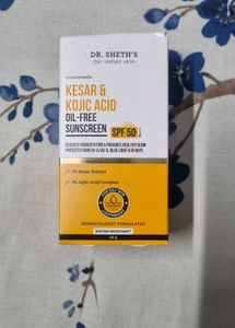 Dr. Sheth's Kesar & Kojic Acid Sunscreen