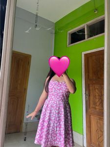 Pink Floral Summer Dress