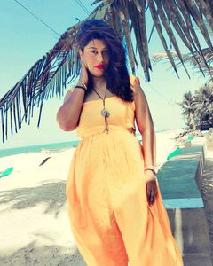 Flowy Orange Beach Jumpsuit