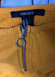 Forever 21 Mustard Crop Top