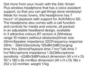 Zebronics Headset (Never Used)