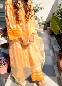 Orenge Kurta Set