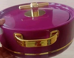 Vintage Purple &amp; Gold Vanity Box