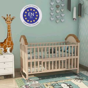 new luvlap Baby Wooden Crib cot cum rocker