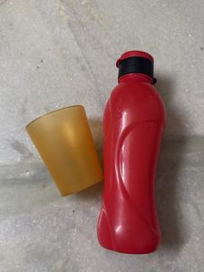 Cello Water Bottle With Glass