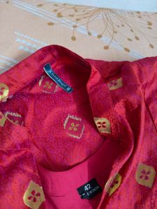 Pink &amp; Gold Embellished Kurti