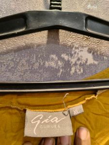 Mustard Button-Up Top