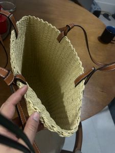 Loewe Inspired Woven Handbag