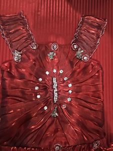 Maroon Gown For Girls