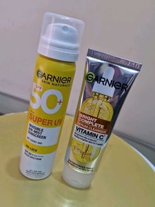 Garnier Sunscreen &amp; Cleanser Set