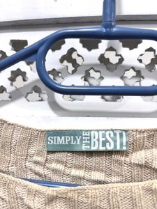 🎀Imported Beige Long Sleeve Top C