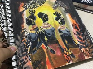 African Women Art Sketchbook