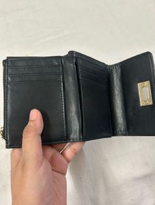 Black leather wallet