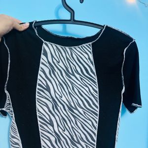 Zebra Print Top
