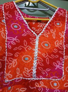 Plus Size Bandhni Kutri