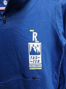 Pantaloons Blue Graphic Hoodie