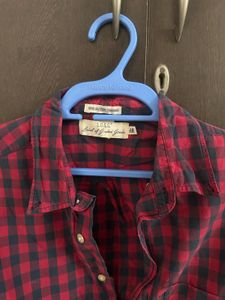 Red &amp; Black Checked Shirt