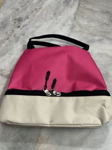 Pink & Beige Tiffin Bag