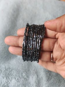 Set Of 3 Spring Type Plastic Bangles