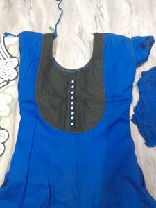 Elegant Blue Anarkali Kurta Set