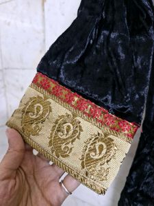 Global Desi Embellished Velvet Kurta