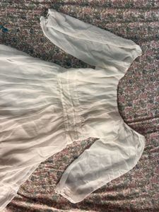 White Flowy Dress