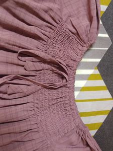 Mauve Off-Shoulder Blouse