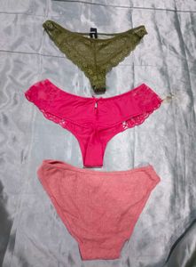 Combo Of 3 Imported Thong Panties