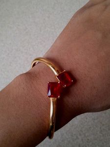 Red Gemstone Bangle
