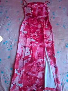 Pink Tie-Dye Bodycon Dress