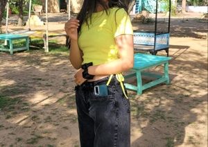 Neon Ribbed Top