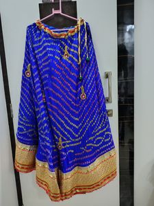 Bandhani Lehenga With Unstitched Choli