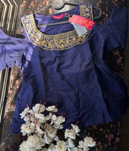 Navy blue Ethnic top