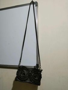 Rose Brown Sling Purse
