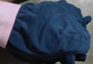 Men&#39;s Boxer Briefs - Blue w/ Pink Waistband