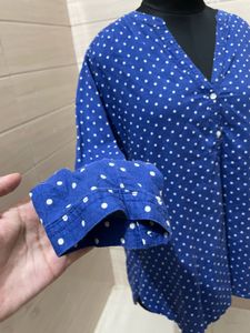 Old Navy Tunic Blue Oversized Top