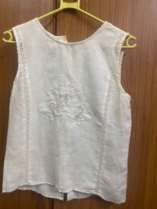 Zara Button Back Top