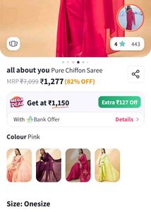 Elegant Pink Saree