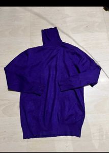 Purple Turtleneck Sweatshirt