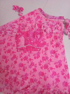 Floral Pink Ethnic Lehnga Blouse