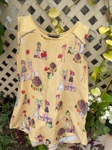 Cute Yellow Girly Top, Bring Sunshine To Your Day