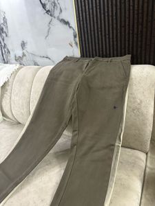 Beige Green Trouser