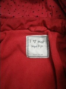 Cute Red Padded Kids Jacket