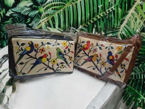 Natural jute  Women&#39;s Handbags Combo Of 2