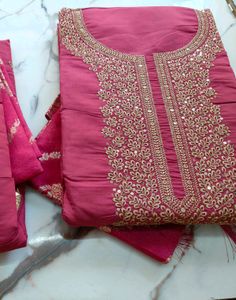 Pink Embroidered Salwar Kameez Suit